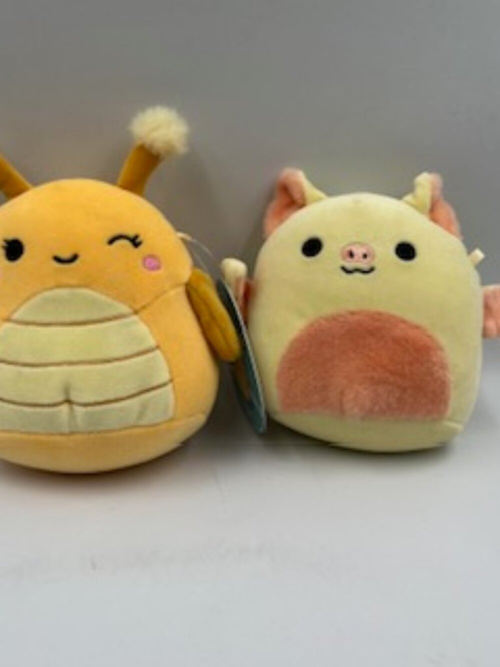NEW Squishmallow Greer the Grasshopper & Meghan the fruit bat  5” tall